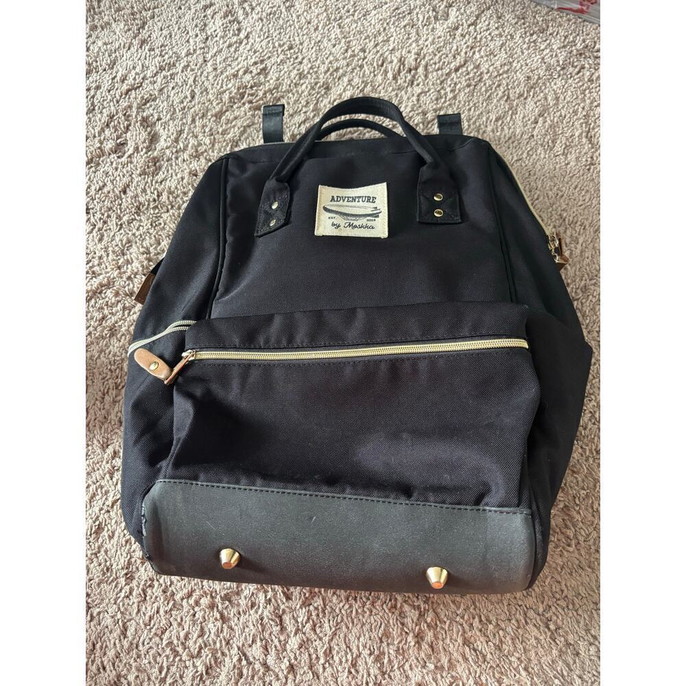 Adventure by Moskka diaper backpack in black